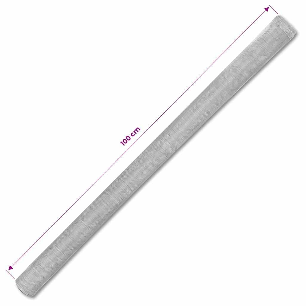 Aluminum Mesh Screen 39.4"x196.9" Silver B286264