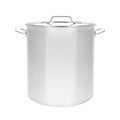 40QT Polished Stainless Steel Stock Pot with Lid W4837