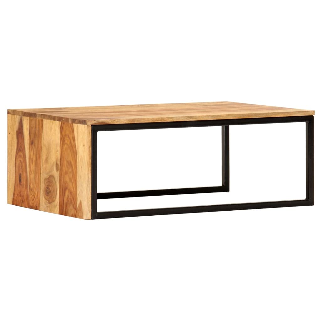 2 pcs Solid Sheesham Wood Nesting Tables W34828