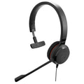 Wired Single-Ear Headset with Mic, Noise-Canceling Microphone, Black F222681