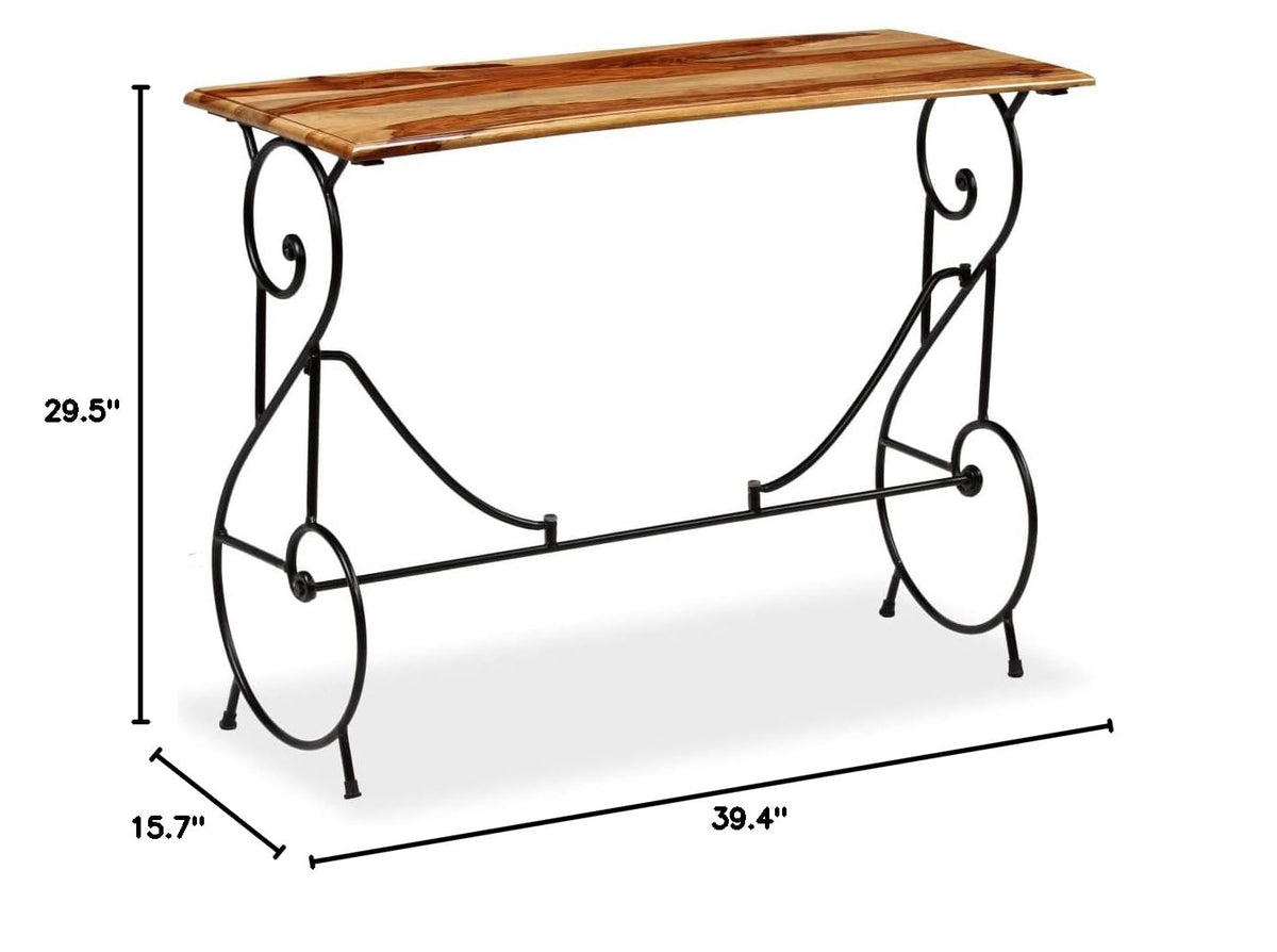 Solid Sheesham Wood Console Table G8907
