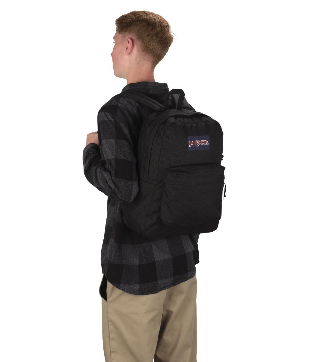 Lightweight Black Backpack with 1 Main Compartment I317319