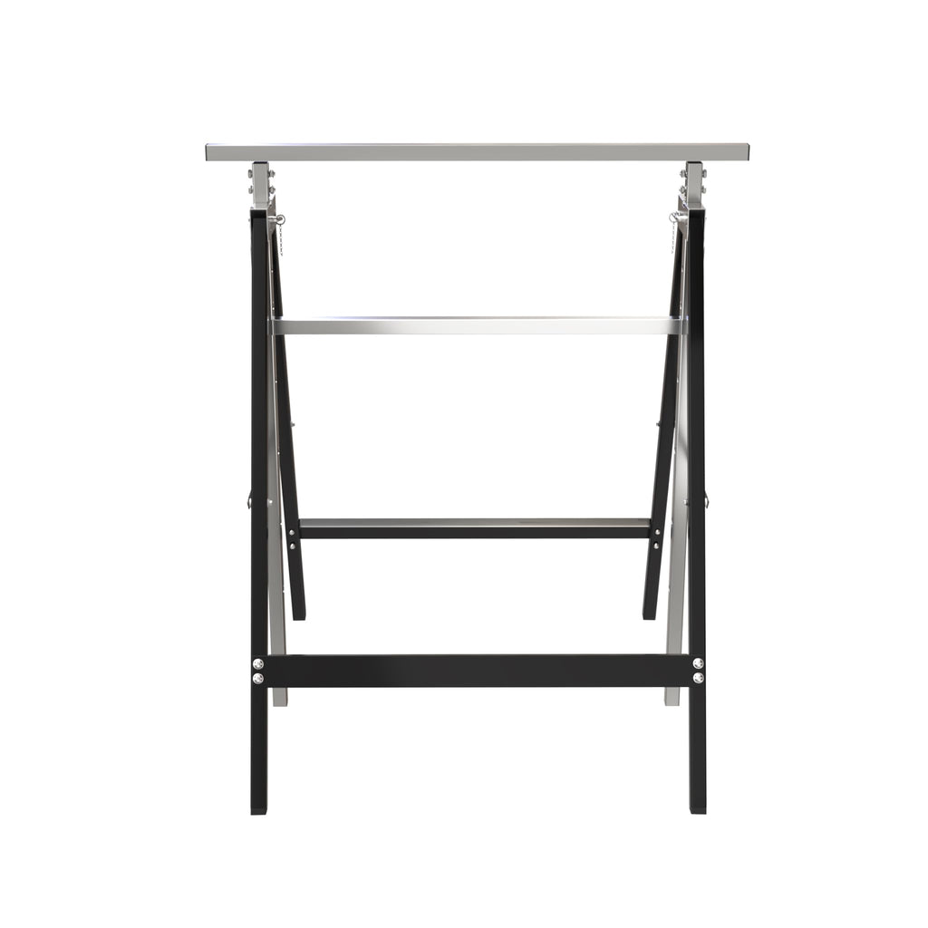 Heavy Duty Steel Sawhorse Brackets 2 Pack Adjustable Folding 330 lbs Capacity V248