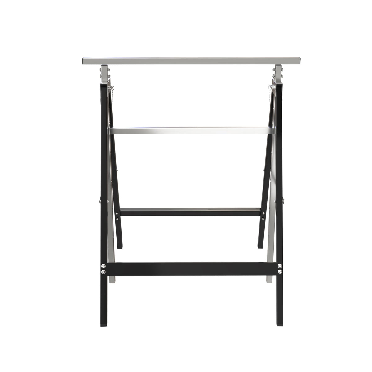 Heavy Duty Steel Sawhorse Brackets 2 Pack Adjustable Folding 330 lbs Capacity V248
