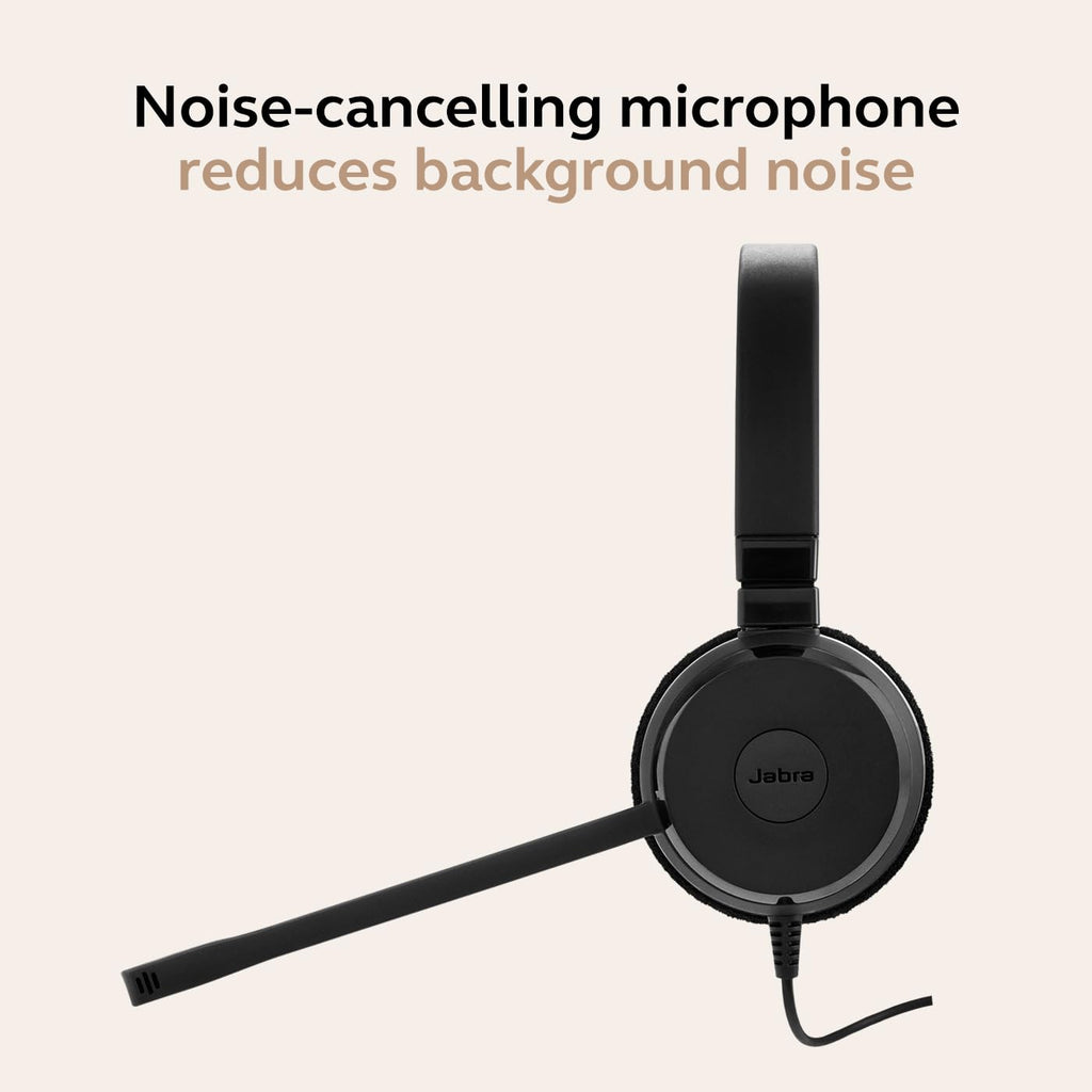 Wired Single-Ear Headset with Mic, Noise-Canceling Microphone, Black F222681