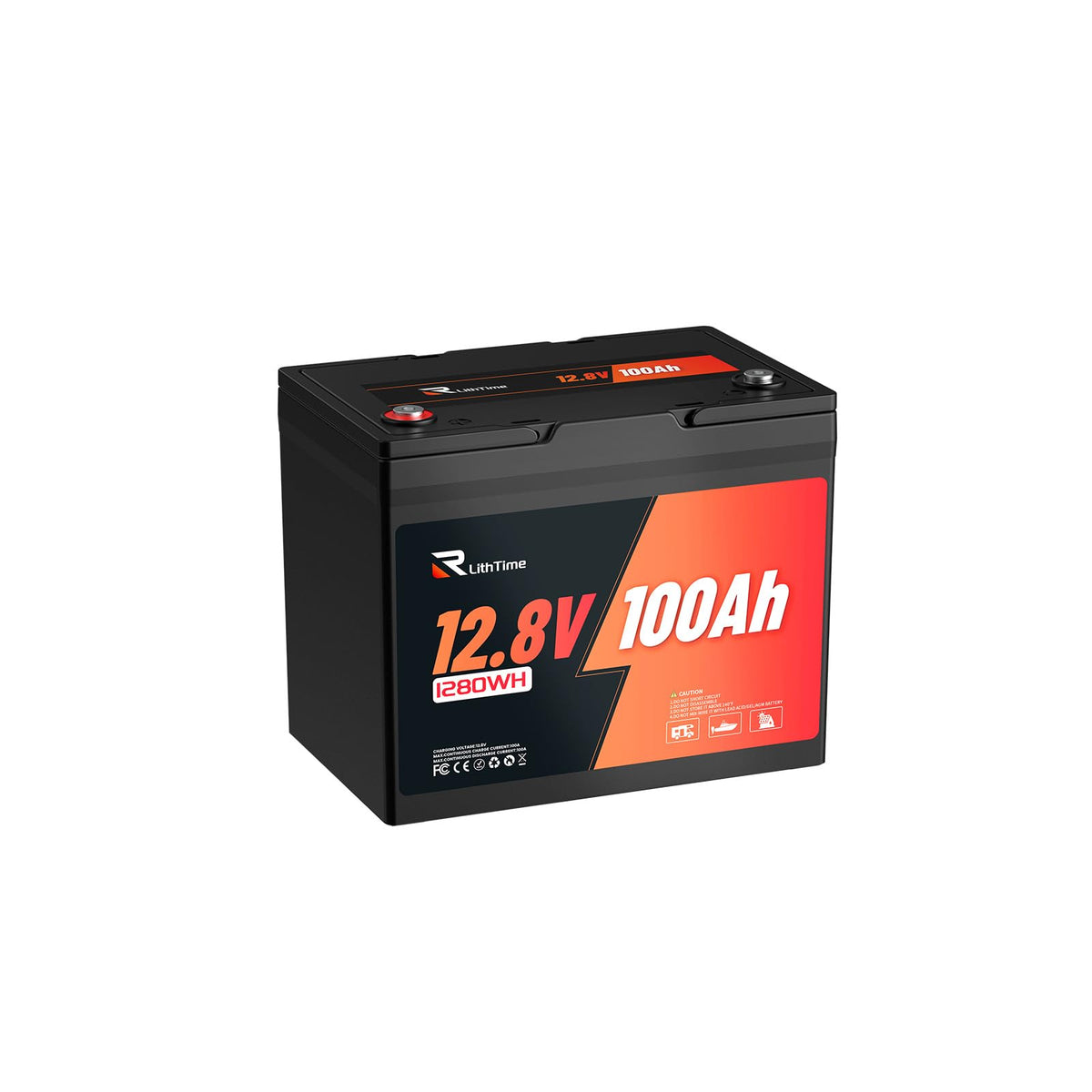 12V 100Ah LiFePO4 Lithium Battery F424