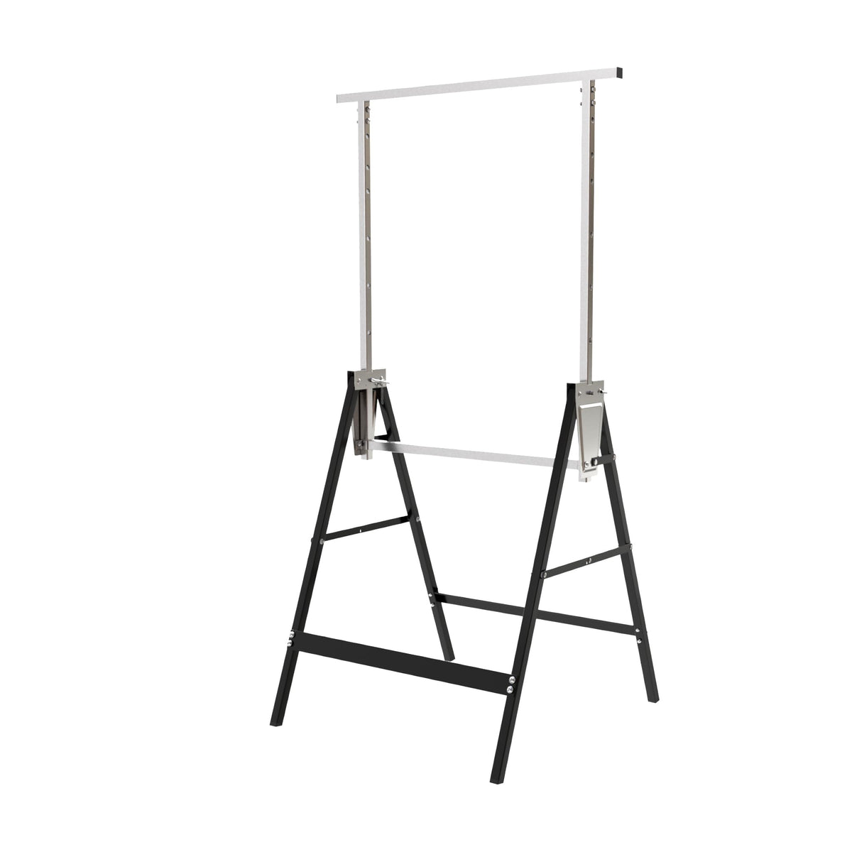 Heavy Duty Steel Sawhorse Brackets 2 Pack Adjustable Folding 330 lbs Capacity V248
