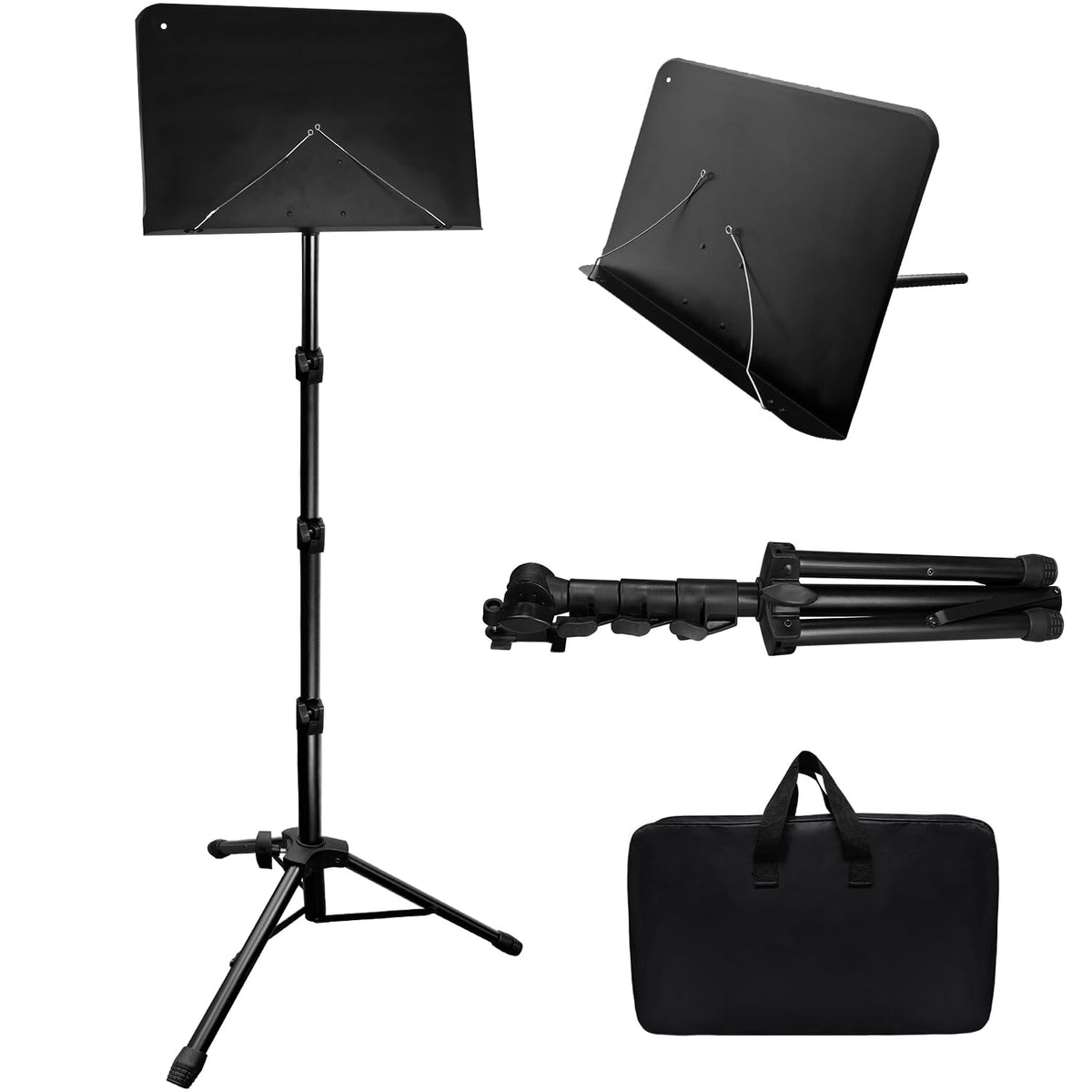 70IN Adjustable Sheet Music Stand with Carrying Bag Z564