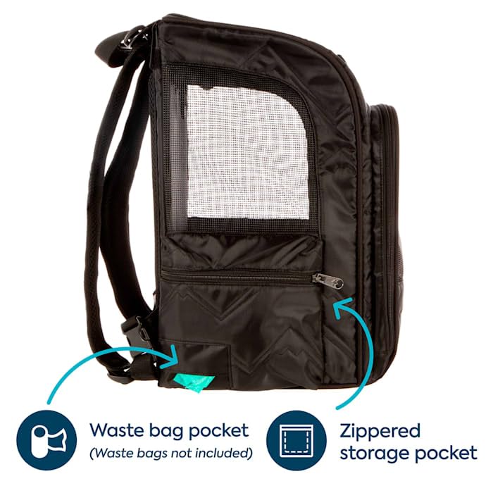 Black Medium Convertible Pet Carrier & Backpack Q962