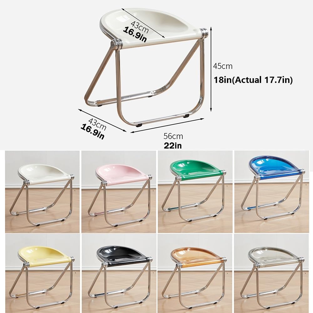 Black Acrylic Folding Chair L121909