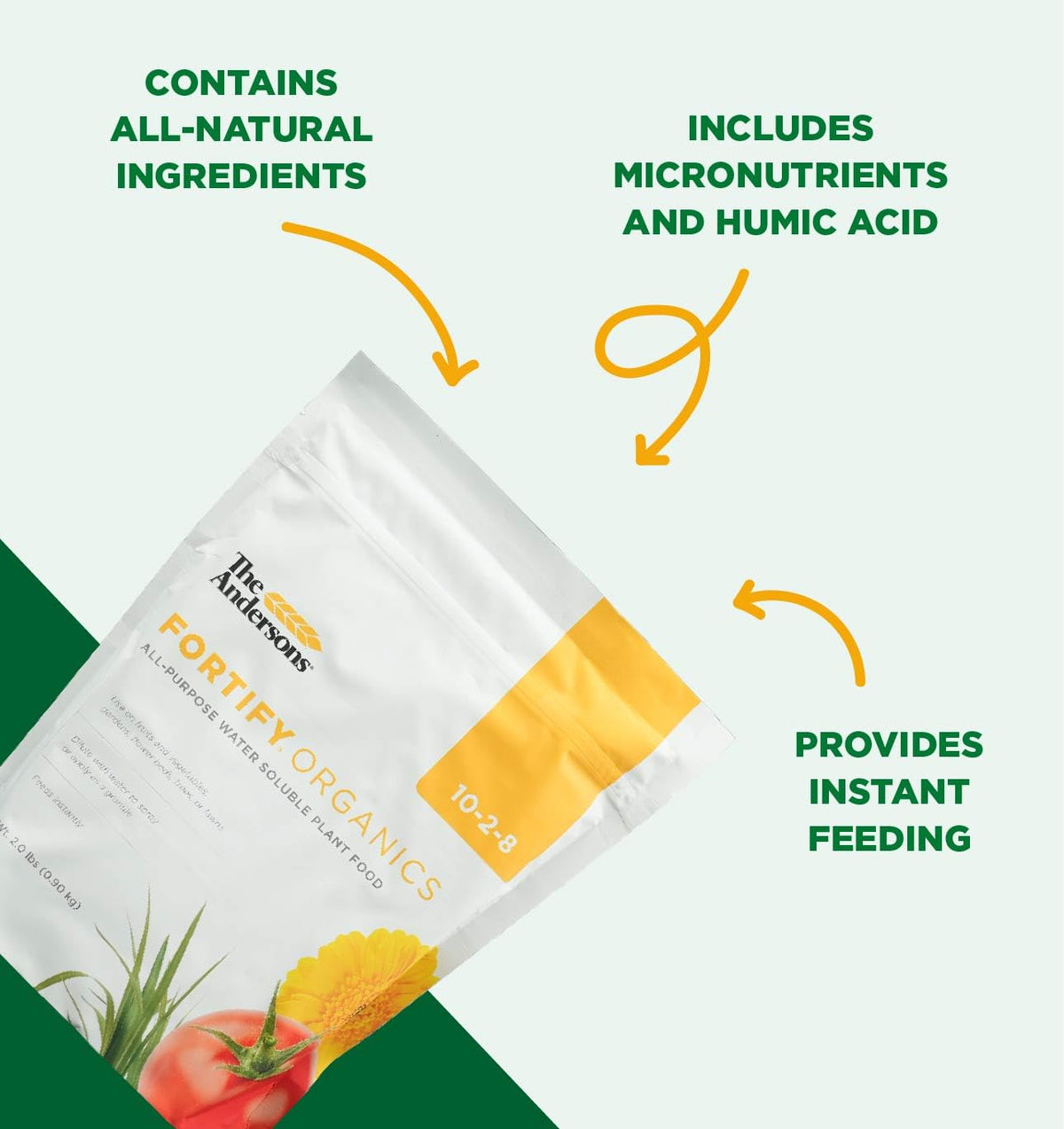 10-2-8 All-Purpose Water Soluble Organic Plant Food (2 lb) M97126