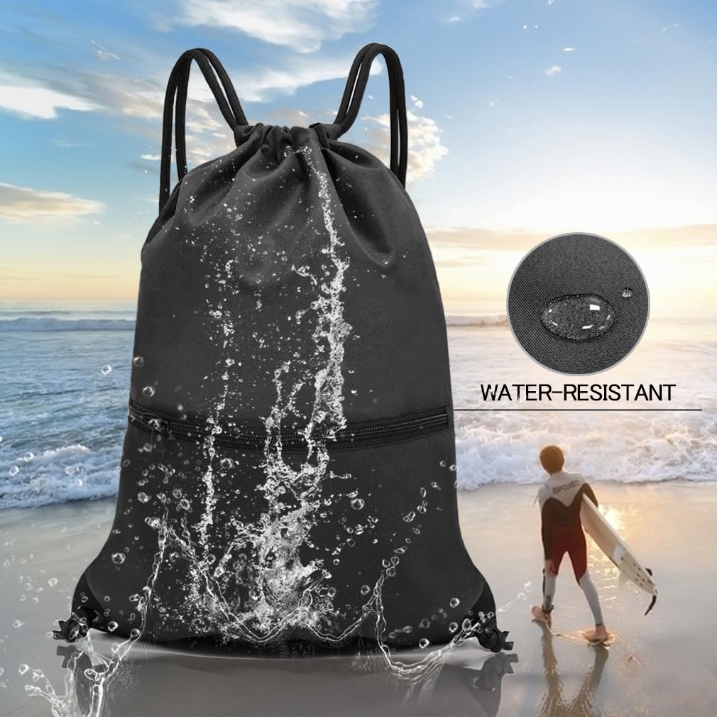 Drawstring Backpack Bag Sport Gym Sackpack W744
