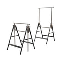 Heavy Duty Steel Sawhorse Brackets 2 Pack Adjustable Folding 330 lbs Capacity V248