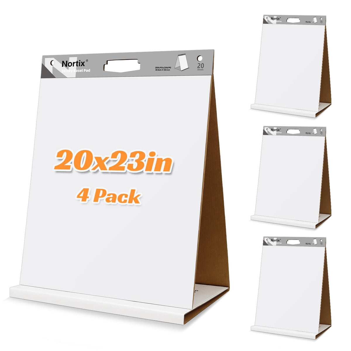 Sticky Easel Pads 20x23 Inches 20 Sheets 4 Pads R853246