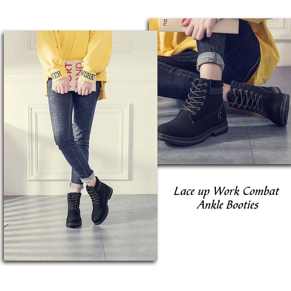 Women's Lace-Up Ankle Boots T504