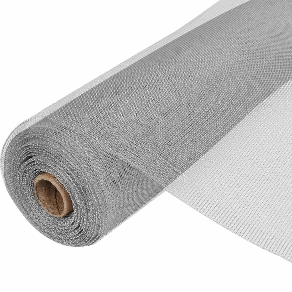Aluminum Mesh Screen 39.4"x196.9" Silver B286264