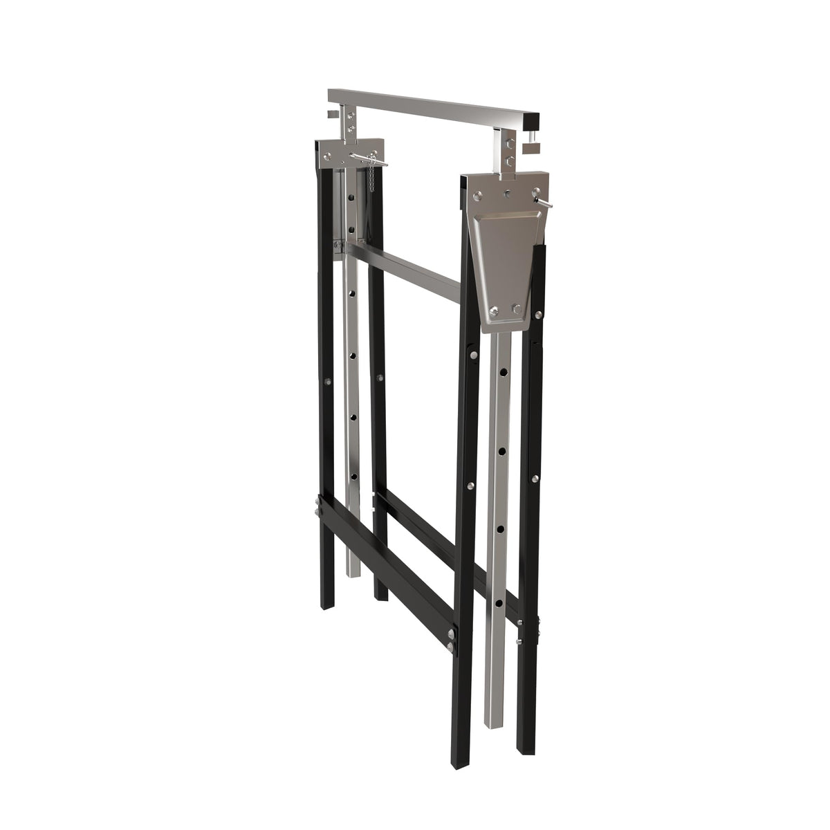 Heavy Duty Steel Sawhorse Brackets 2 Pack Adjustable Folding 330 lbs Capacity V248