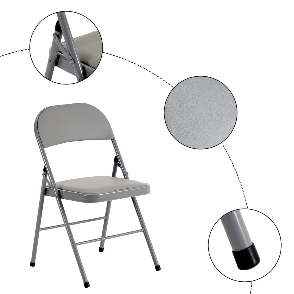Foldable Iron PVC Chairs K385309