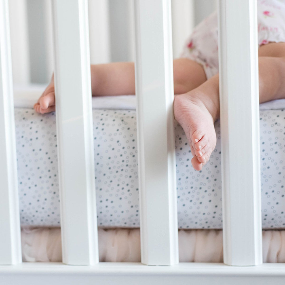 White Cotton Crib Sheet Set I760512