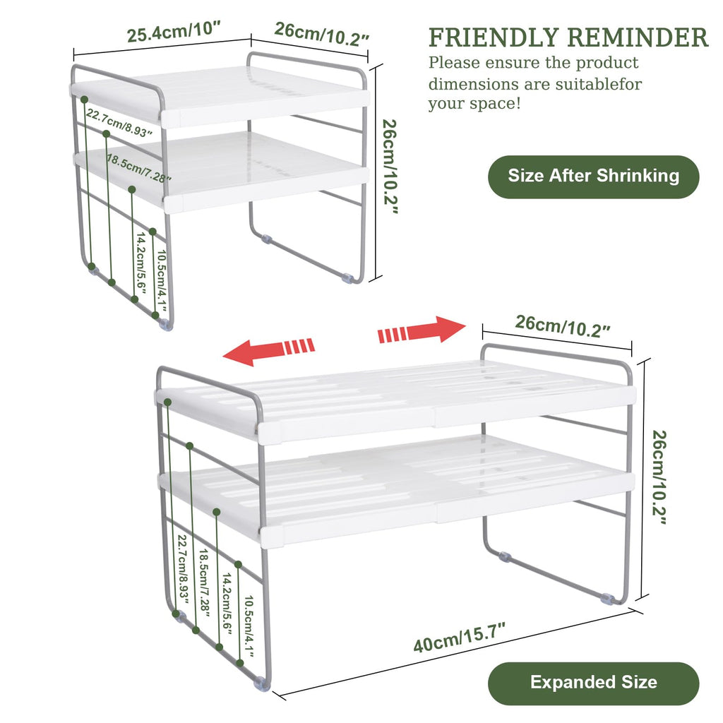 Expandable Adjustable Kitchen Wrap Box Organizer Rack A3227
