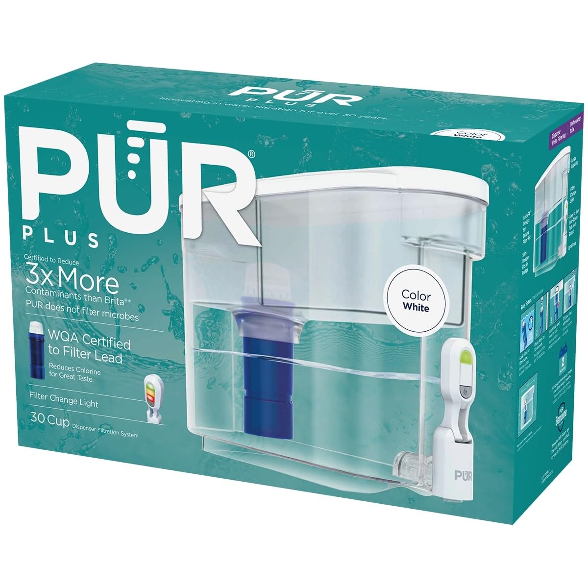 White Water Filter Dispenser with Filter S702616
