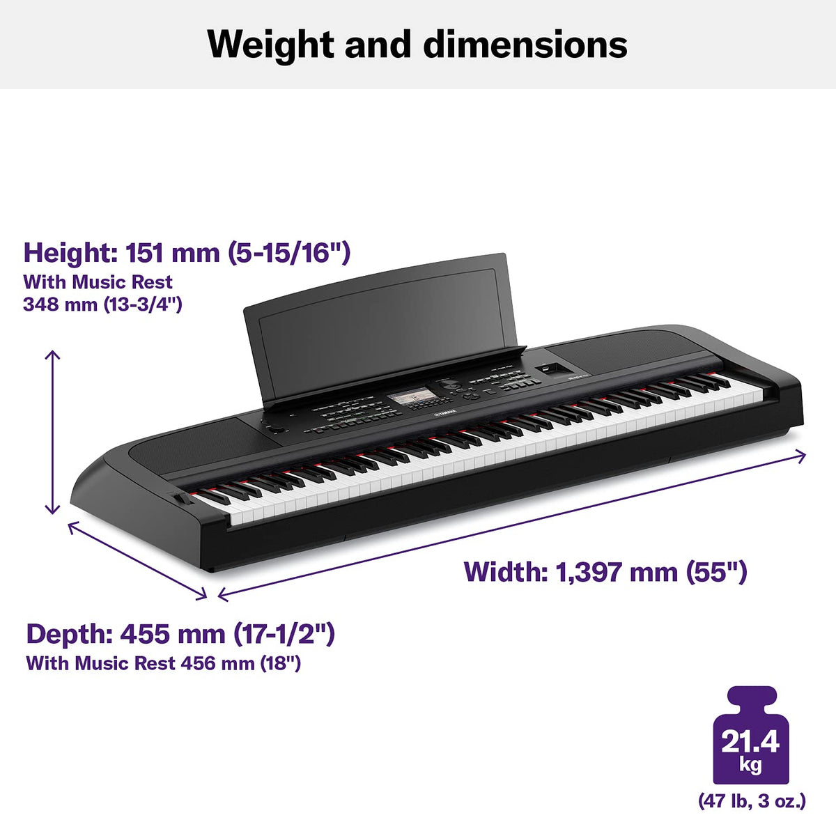 88-Key Weighted Digital Piano B2316