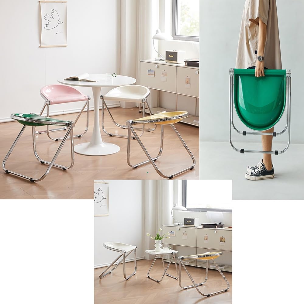 Black Acrylic Folding Chair L121909
