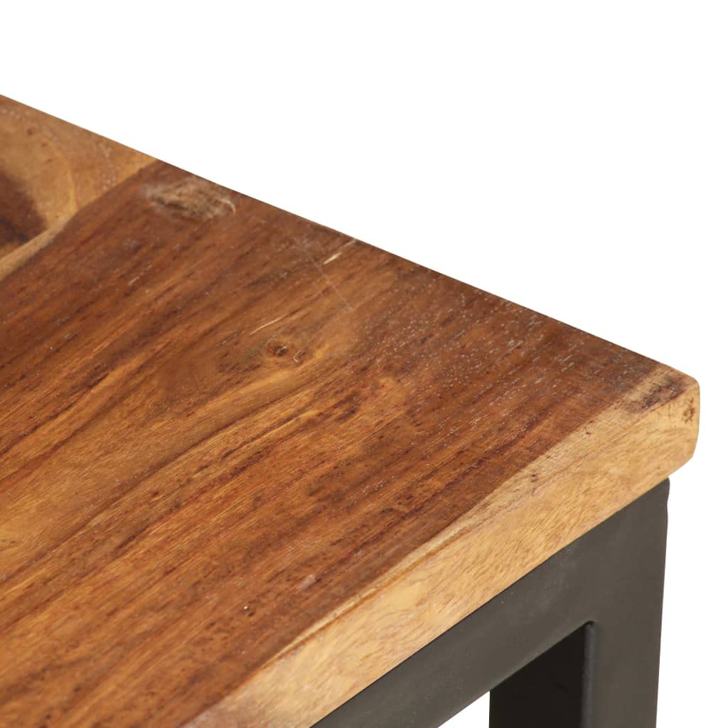 2 pcs Solid Sheesham Wood Nesting Tables W34828