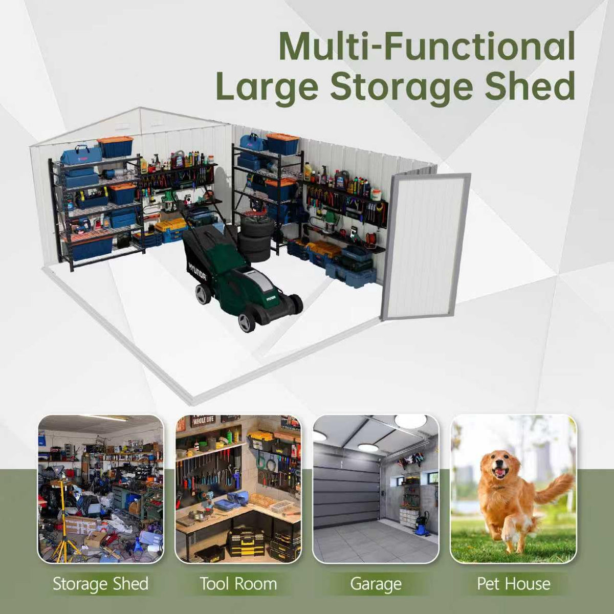 10x14 FT Outdoor Storage Shed U995809