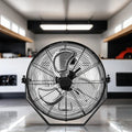 Black Industrial Metal Floor Fan L546
