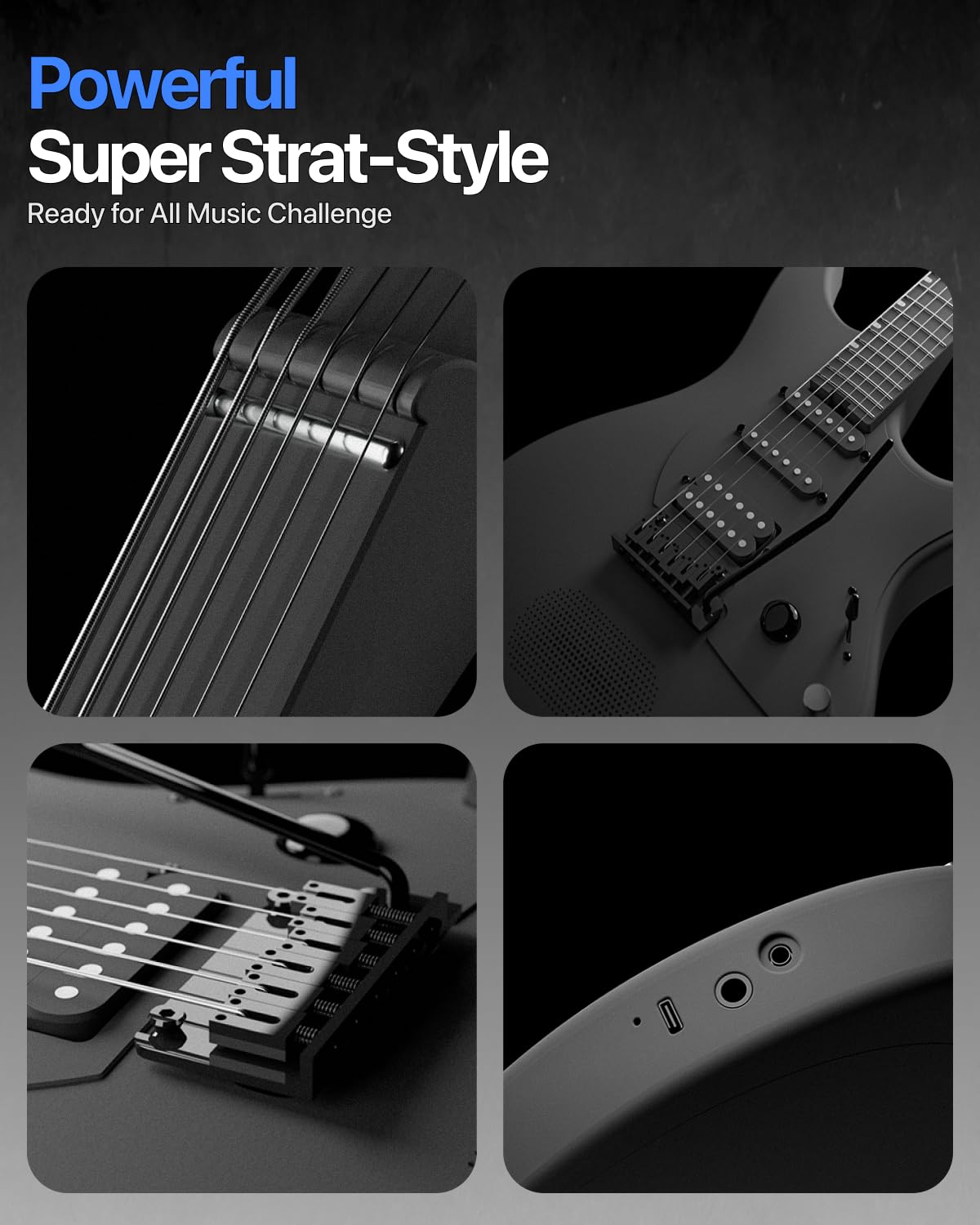39" Carbon Fiber Smart Electric Guitar B941842