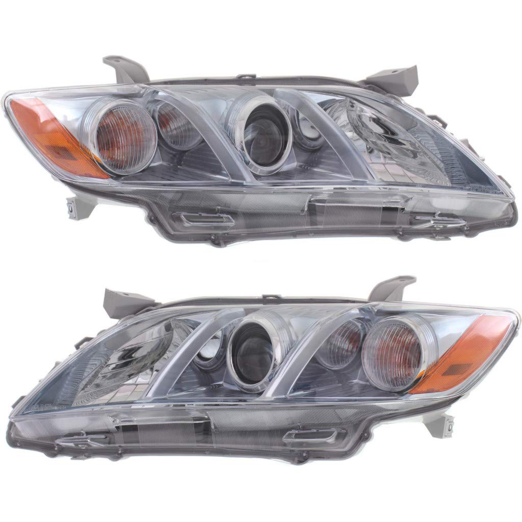Toyota Camry Hybrid 2007-2009 Headlight Assembly Pair Driver and Passenger Side DOT Certified I713653