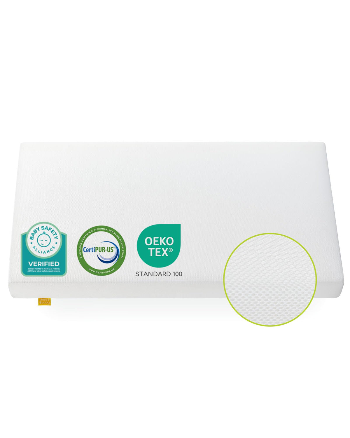 Breathable Standard Full Size Crib Mattress with Waterproof Machine Washable Cover E11937