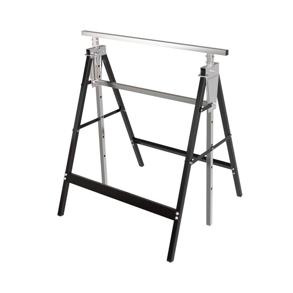 Heavy Duty Steel Sawhorse Brackets 2 Pack Adjustable Folding 330 lbs Capacity V248