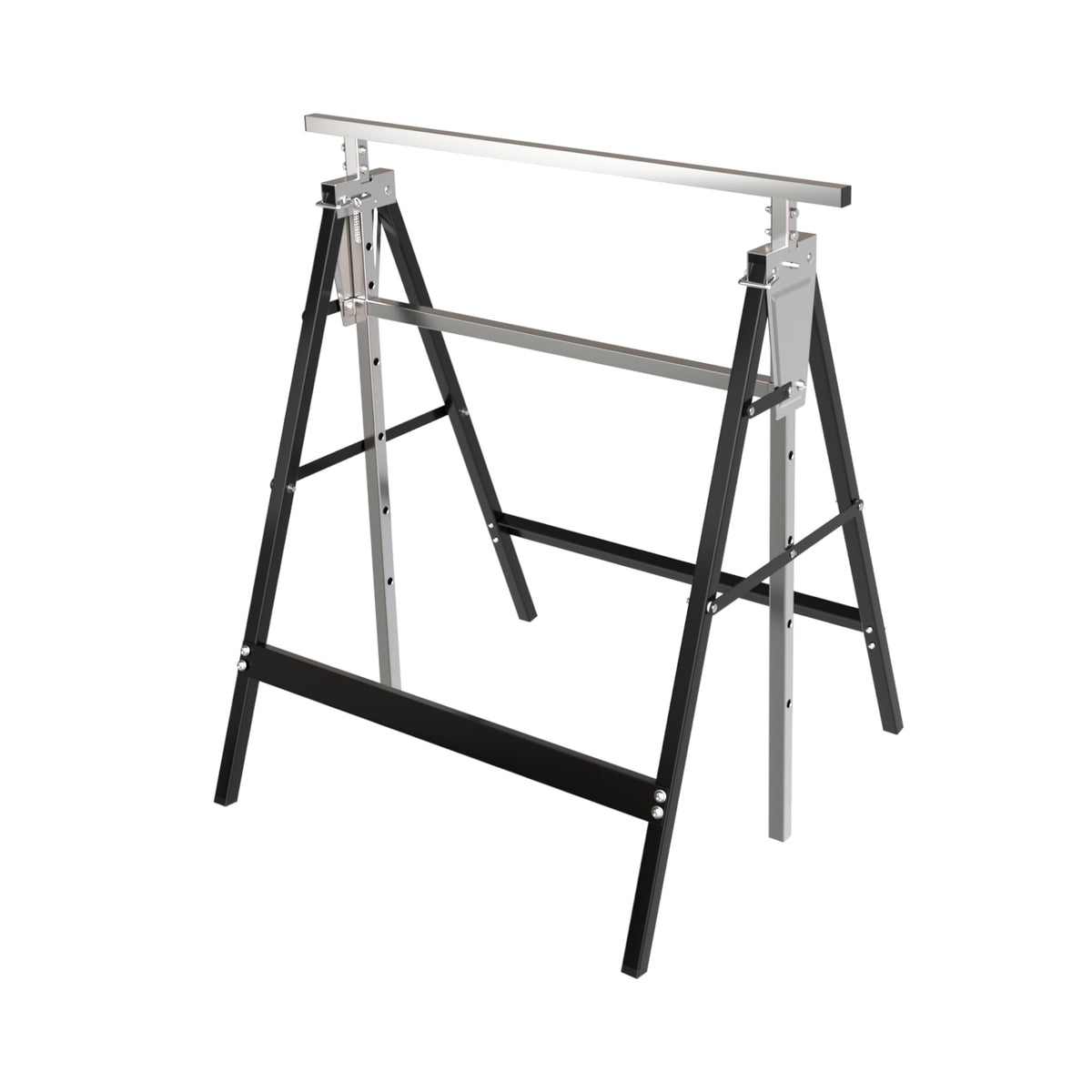 Heavy Duty Steel Sawhorse Brackets 2 Pack Adjustable Folding 330 lbs Capacity V248