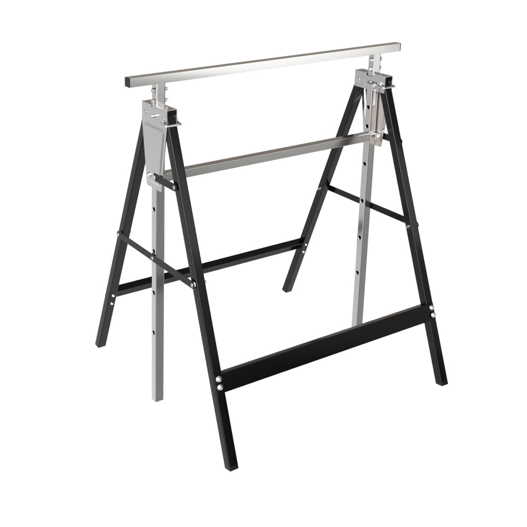 Heavy Duty Steel Sawhorse Brackets 2 Pack Adjustable Folding 330 lbs Capacity V248
