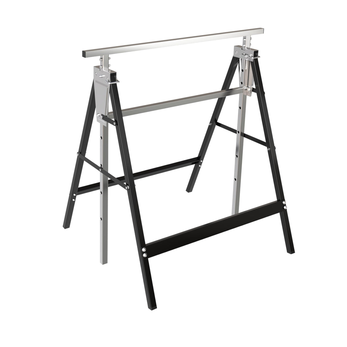 Heavy Duty Steel Sawhorse Brackets 2 Pack Adjustable Folding 330 lbs Capacity V248