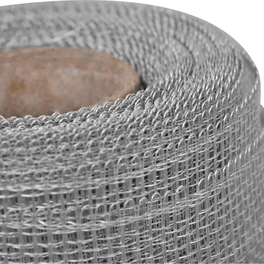 Aluminum Mesh Screen 39.4"x196.9" Silver B286264