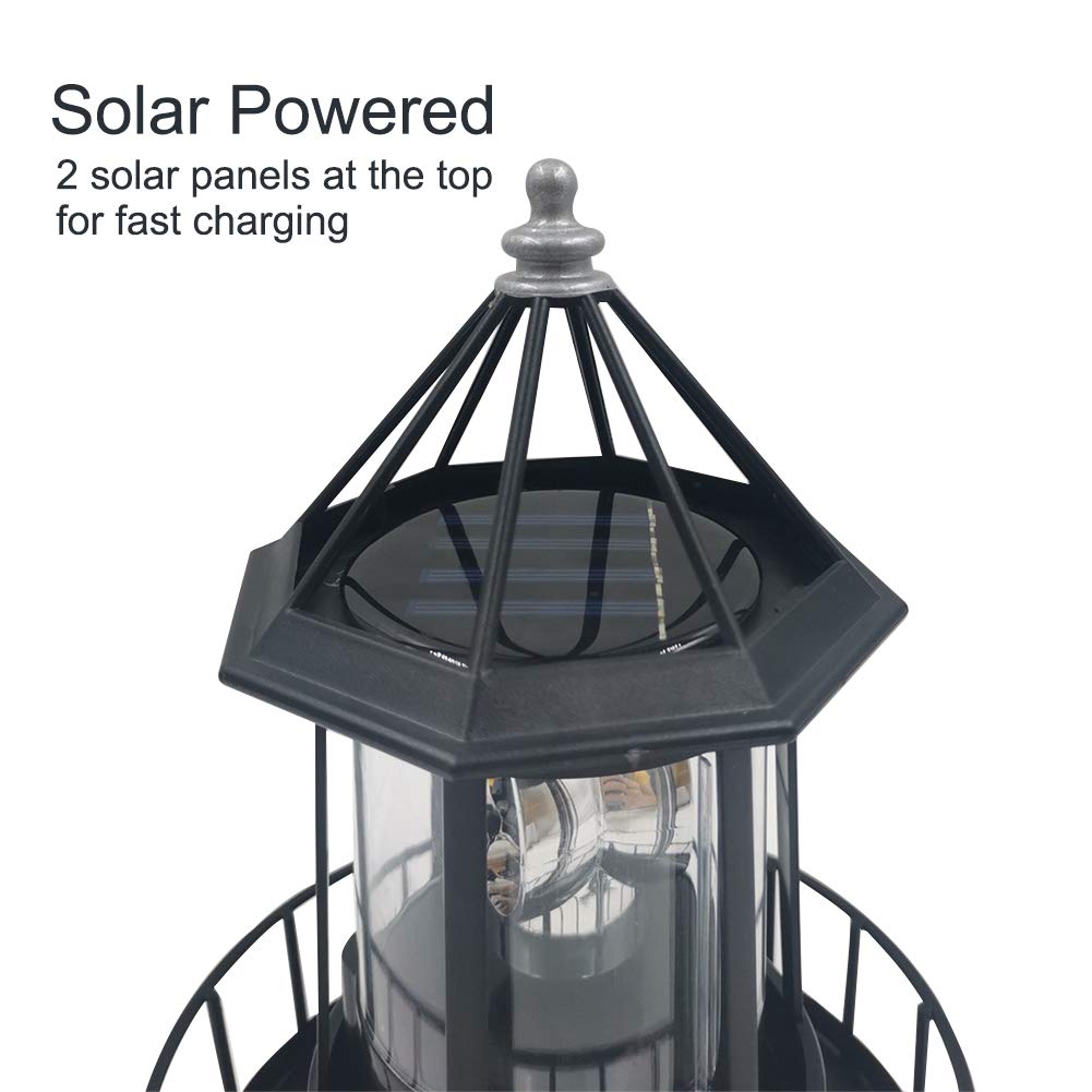 Solar Powered LED Lighthouse C6843