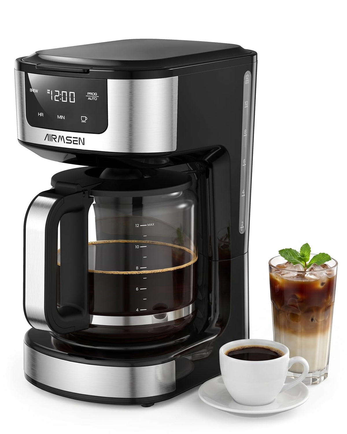 12-Cup Programmable Drip Coffee Maker M3199