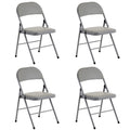 Foldable Iron PVC Chairs K385309