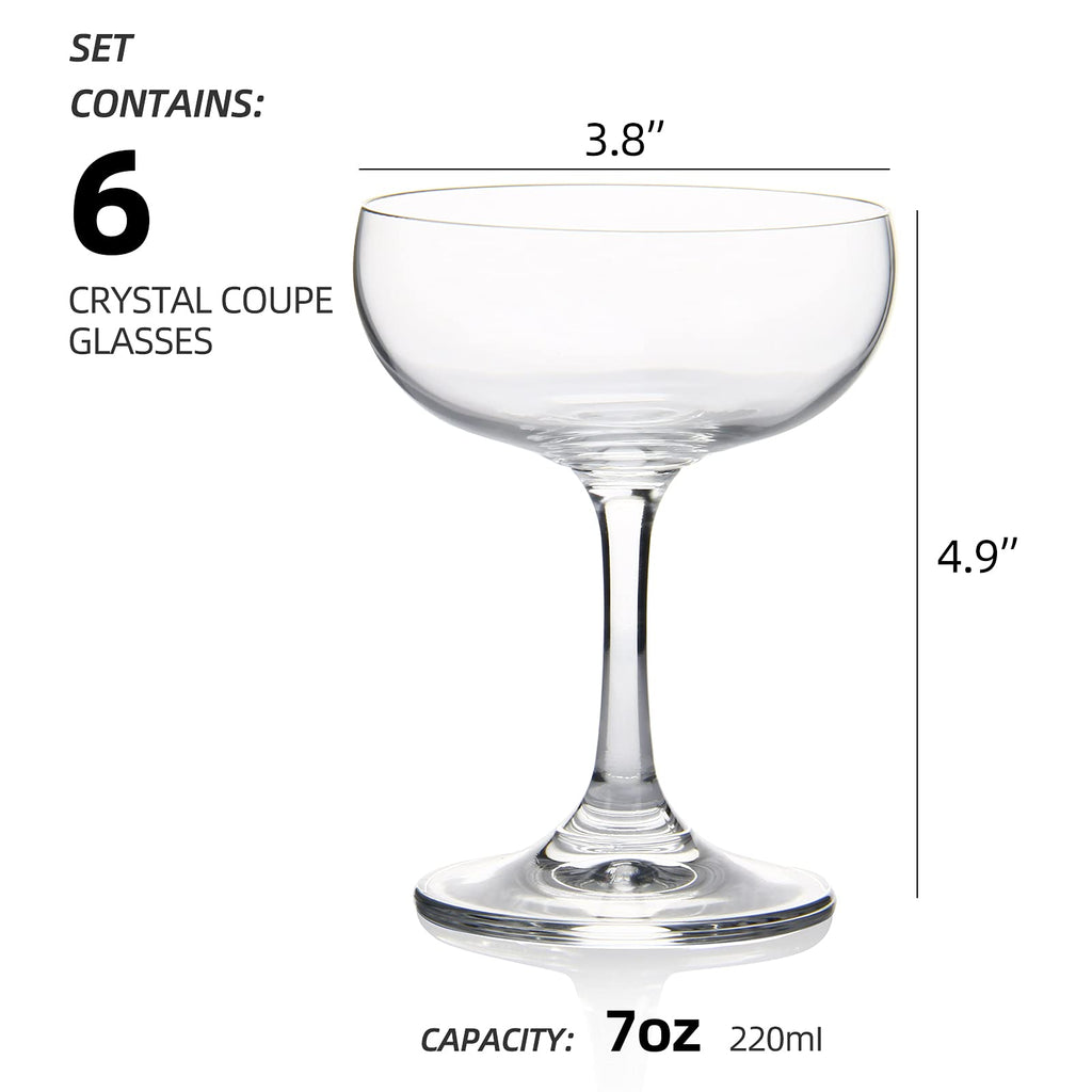 Crystal Coupe Glasses Set of 6 H738884