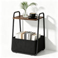 Small Storage Side Table with Metal Frame Y999