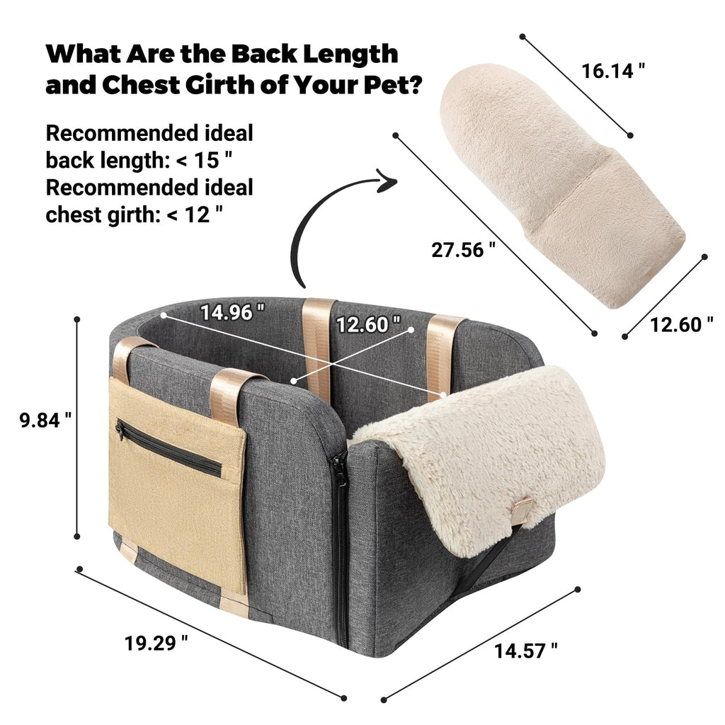 Center Console Dog Car Seat to 18lbs K289515