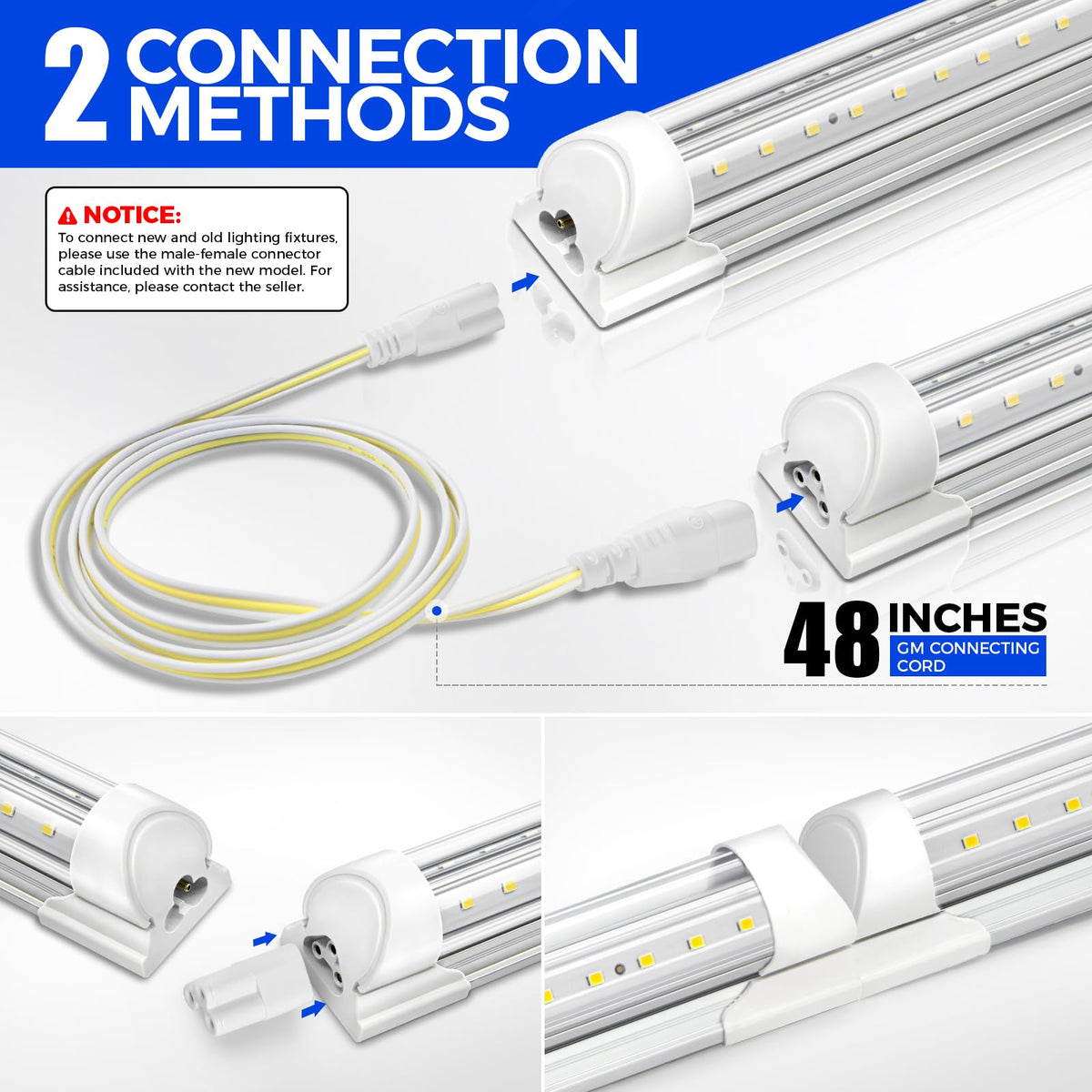 2FT LED Shop Lights 4 Pack E49725
