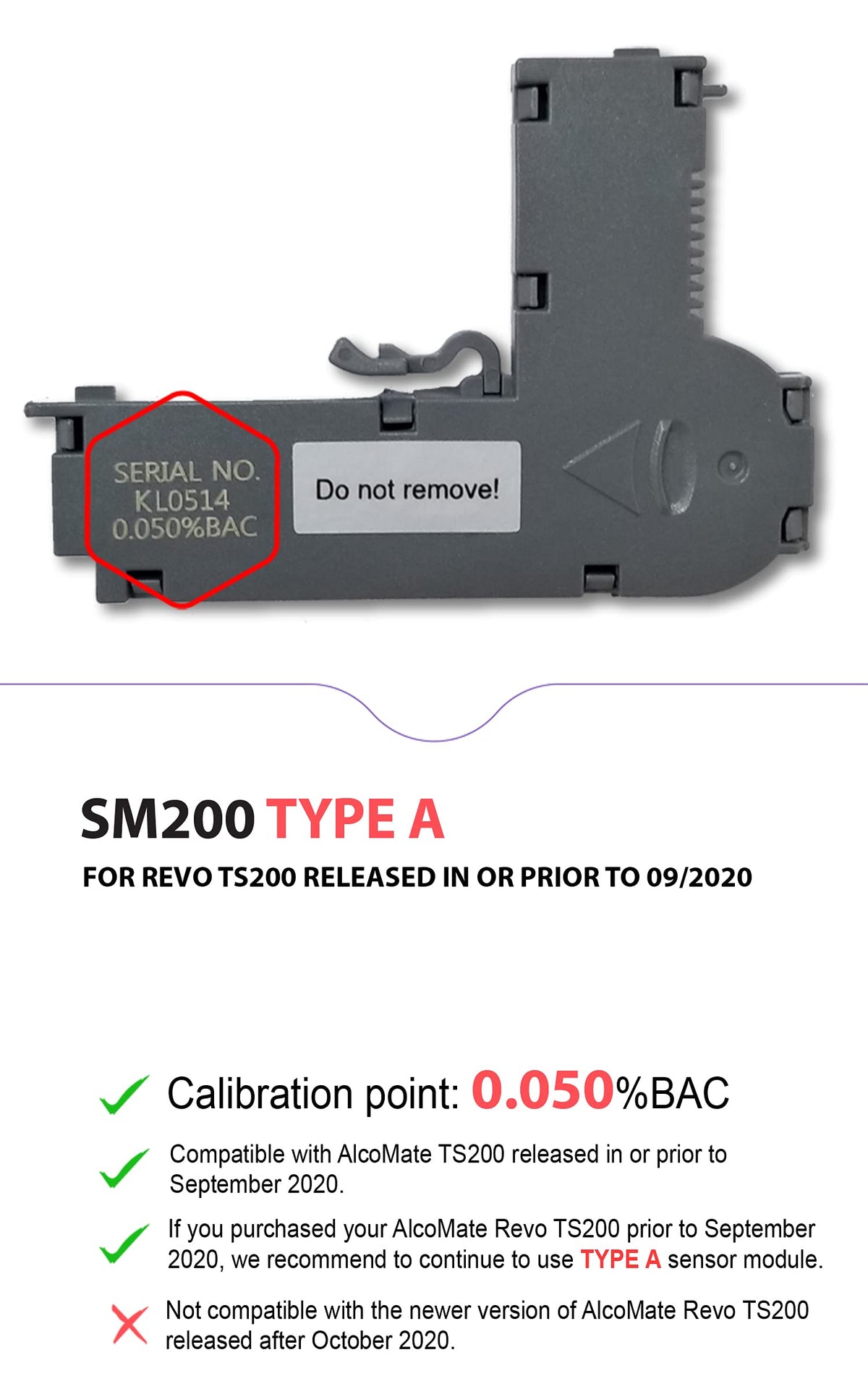 Sensor Module Replacement Type B R169020