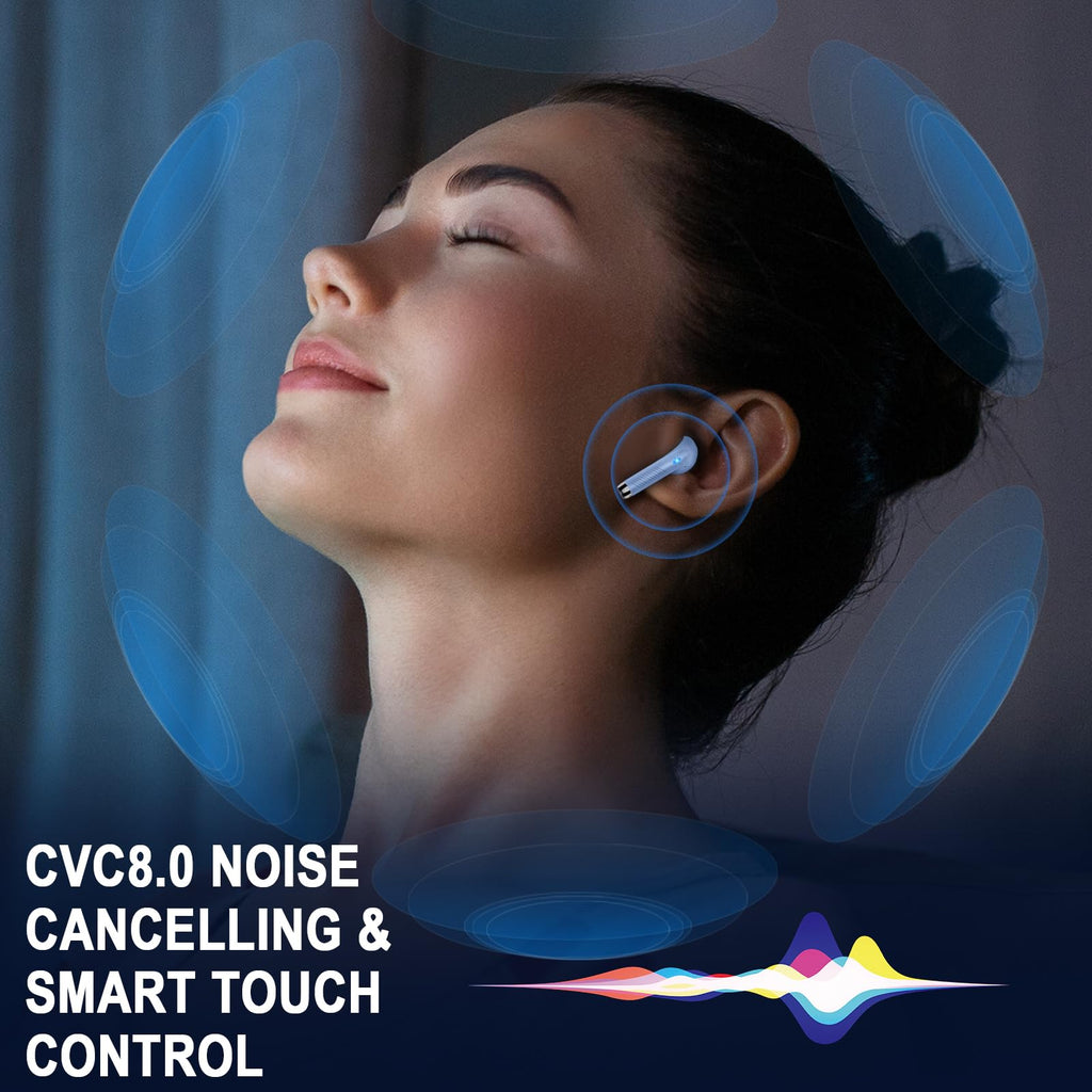 Black and Purple Wireless Earbuds Z6960