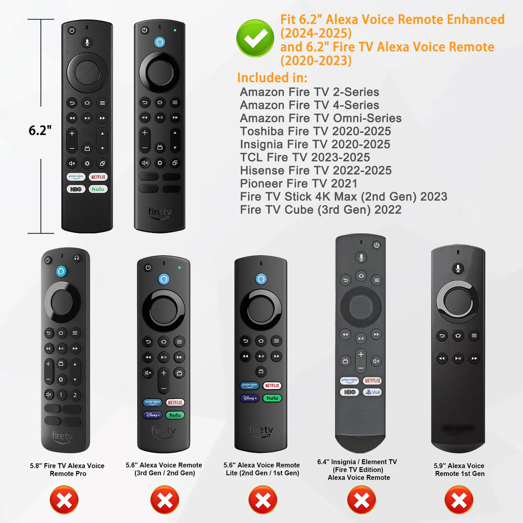 Silicone Case for Fire TV Alexa Voice Remote Enhanced L909