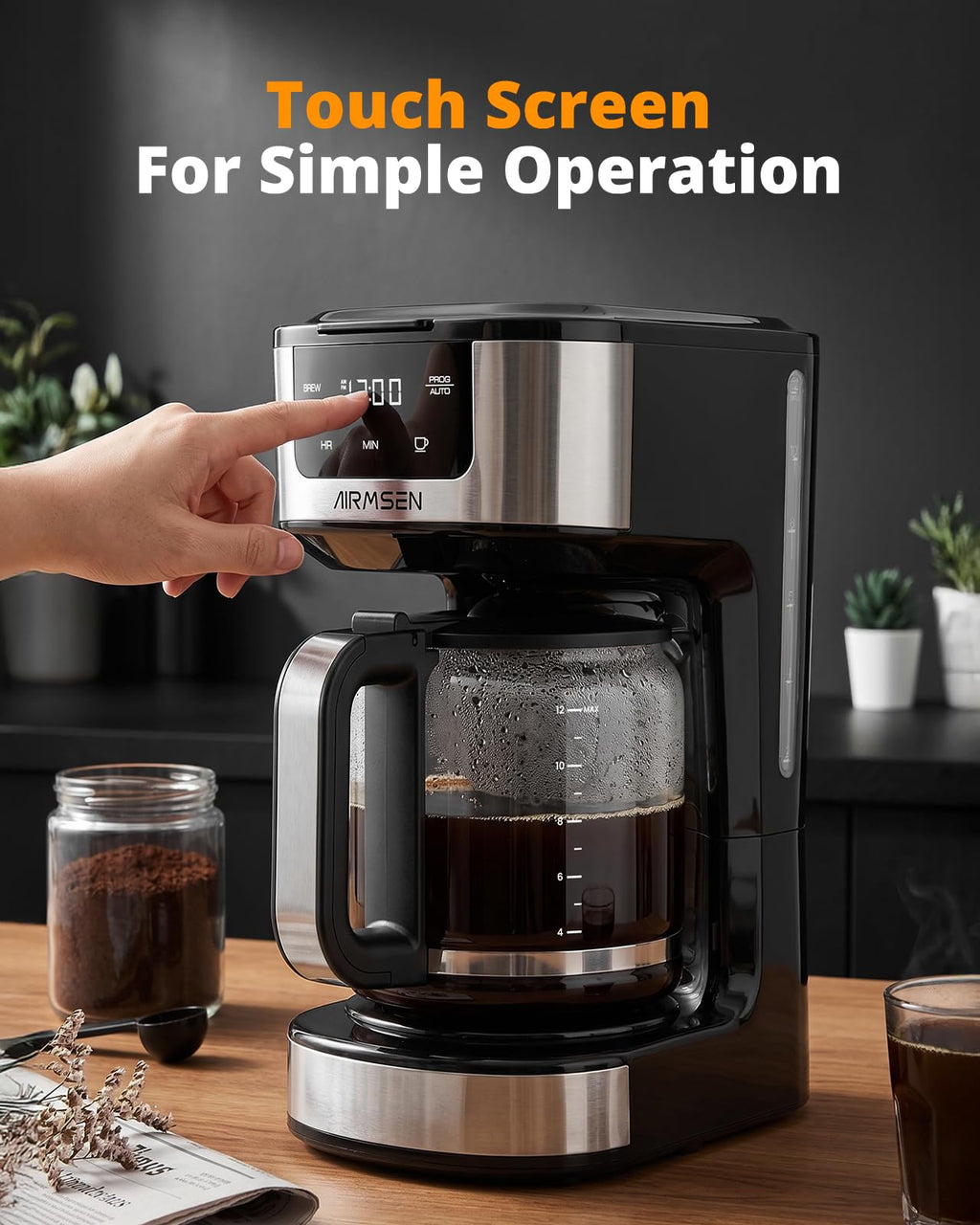 12-Cup Programmable Drip Coffee Maker M3199