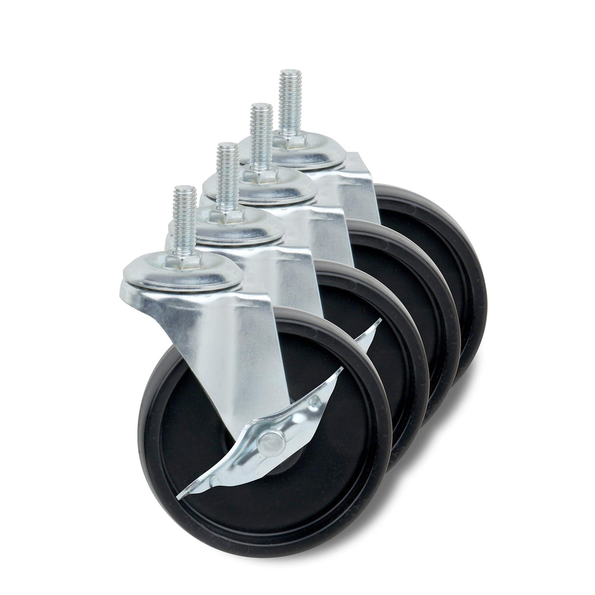Black Set of Four Caster Roller Wheels K563315